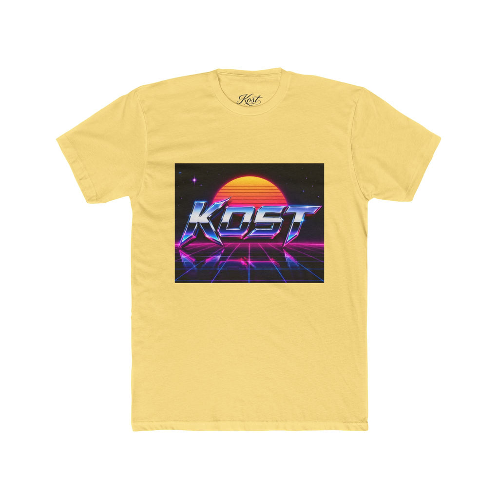 Retro Vaporwave Tee — "KOST" Sunset 80s Synthwave T-Shirt