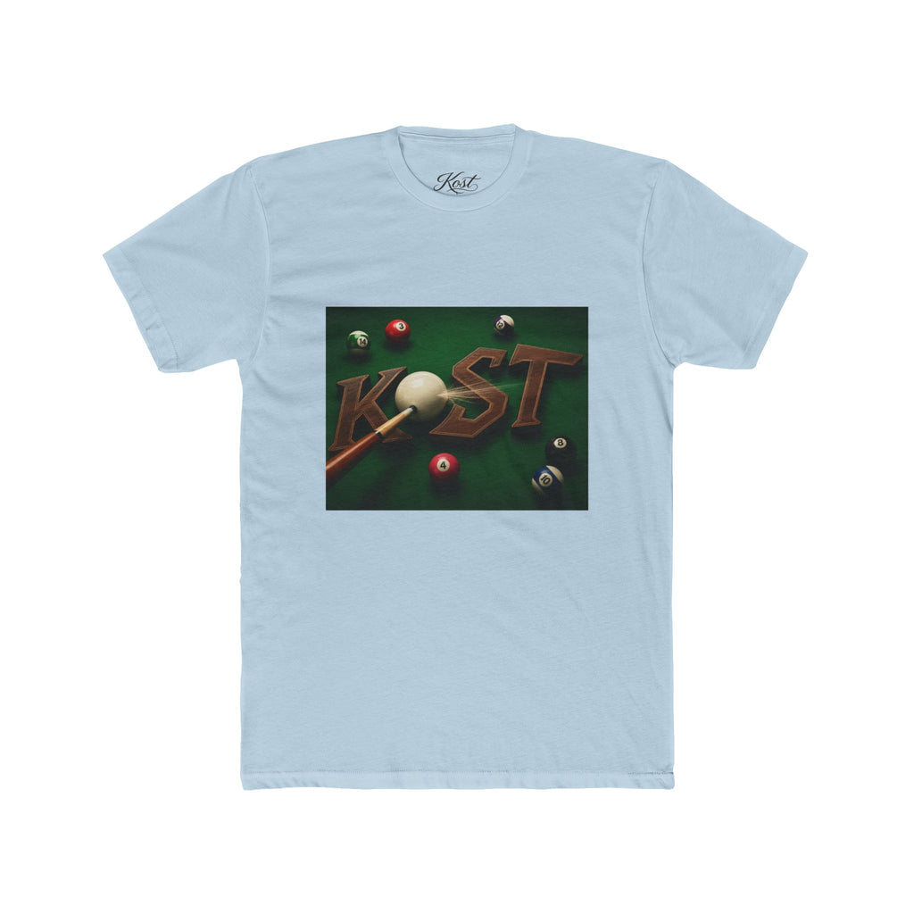 Billiards Pool Table Graphic Tee — 'KIST' 3D Cue Ball Design