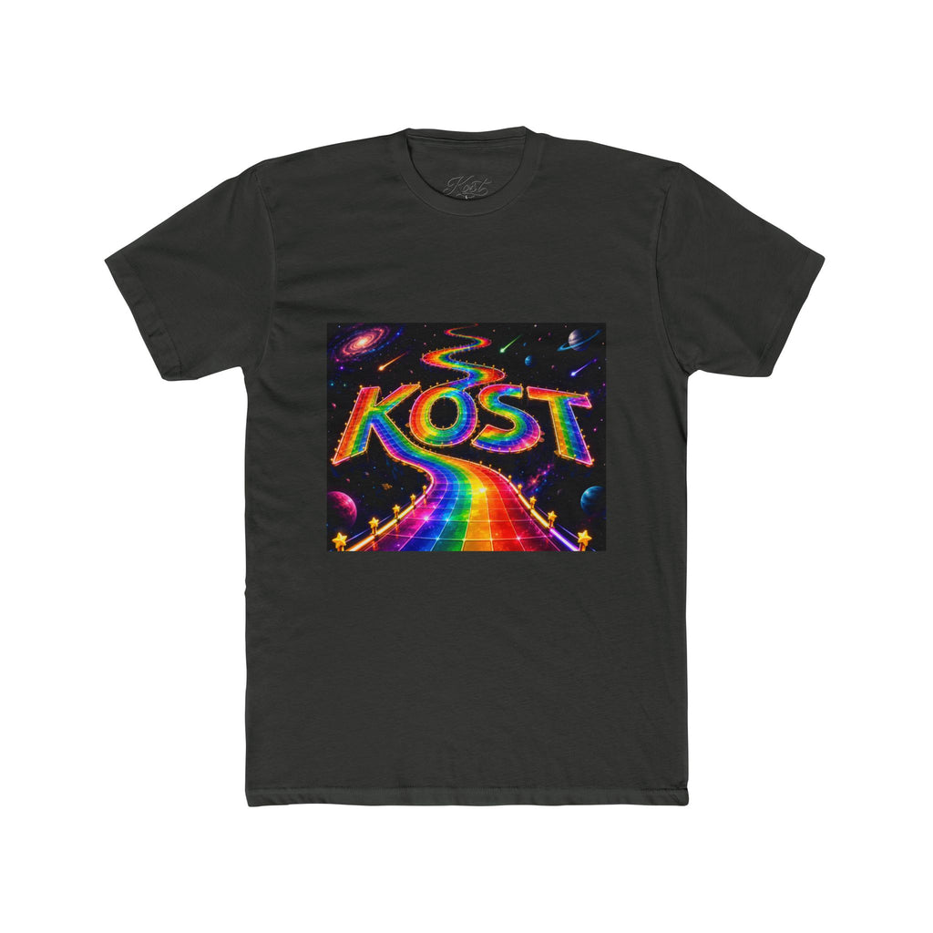 KOST Rainbow Road T-Shirt — Psychedelic Retro Cosmic Graphic Tee