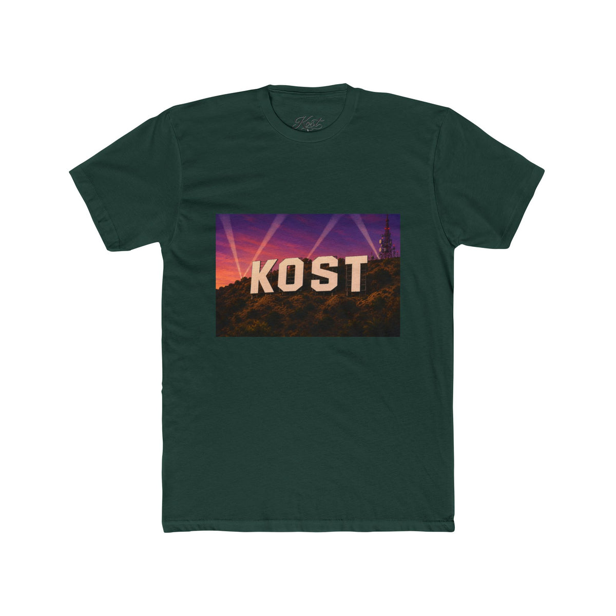 KOST Hollywood Sign Tee — Retro Sunset Graphic T-Shirt