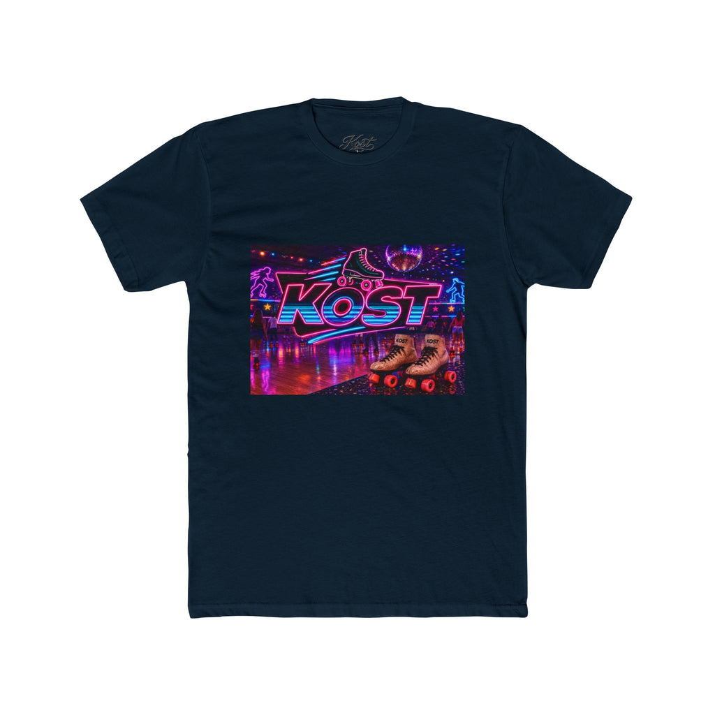 Retro Roller Disco Tee — “KOST” Neon Skate Graphic T-Shirt