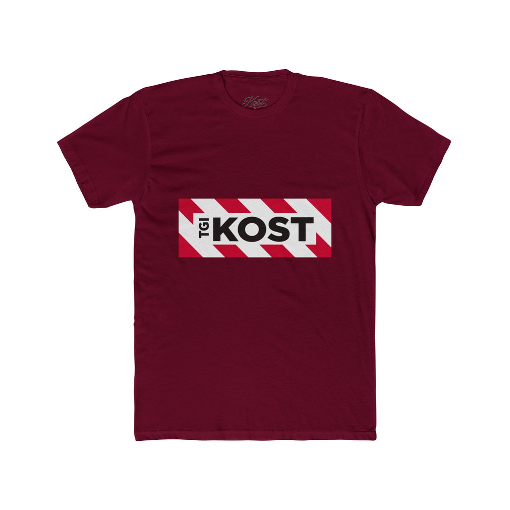 Crew Tee — Bold "The KOST" Stripe Logo Shirt