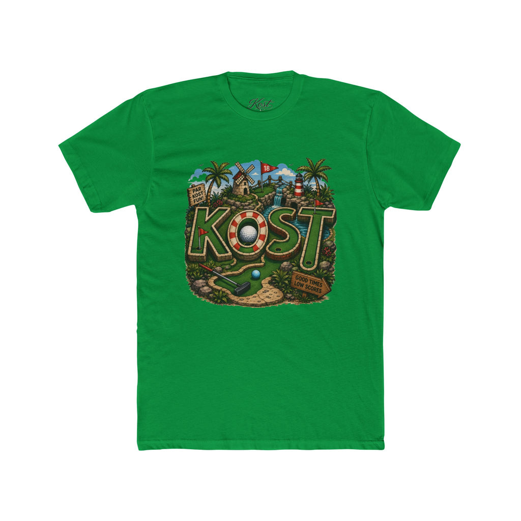 KOST Golf Course Graphic Tee — Vintage Island Mini Golf Design