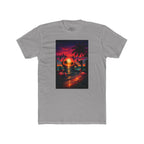 Retro Sunset Beach T-Shirt — 'Coast' Neon Palm Graphic Tee