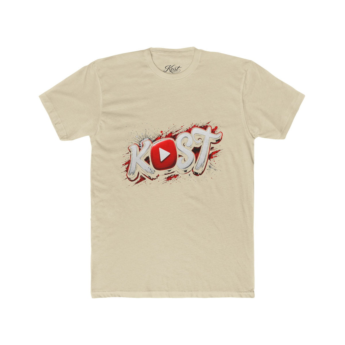 YouTuber 'Kost' Logo Tee — Graphic Streetwear Crewneck