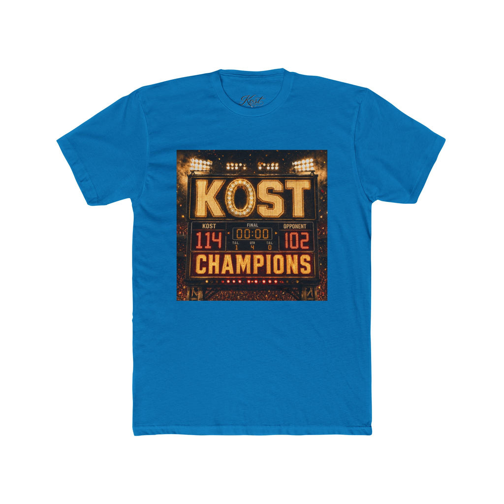 KOST Champions Basketball Scoreboard Tee – '114-102' Victory Shirt
