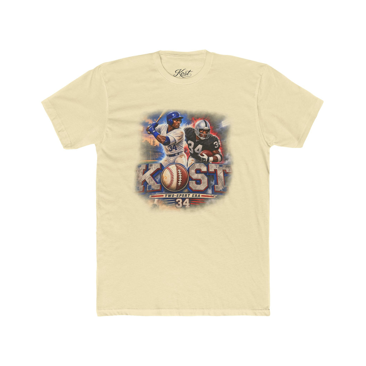 Kost Vintage Baseball & Football Collage Tee