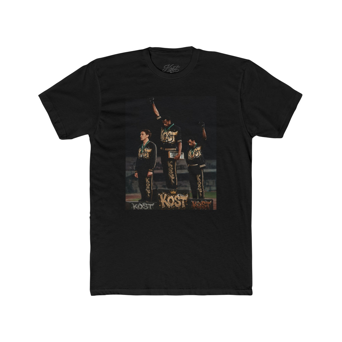 Vintage Band Photo Tee — KOST Crew Portrait Graphic T-Shirt