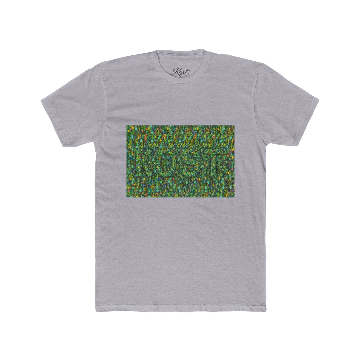 Abstract Mosaic Green Pattern T‑Shirt