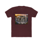 Coast Waterfall Graphic Tee — Scenic Sunset Nature T-Shirt