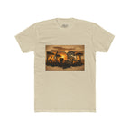 African Safari Sunset T-Shirt - Elephant & Acacia Silhouette Tee