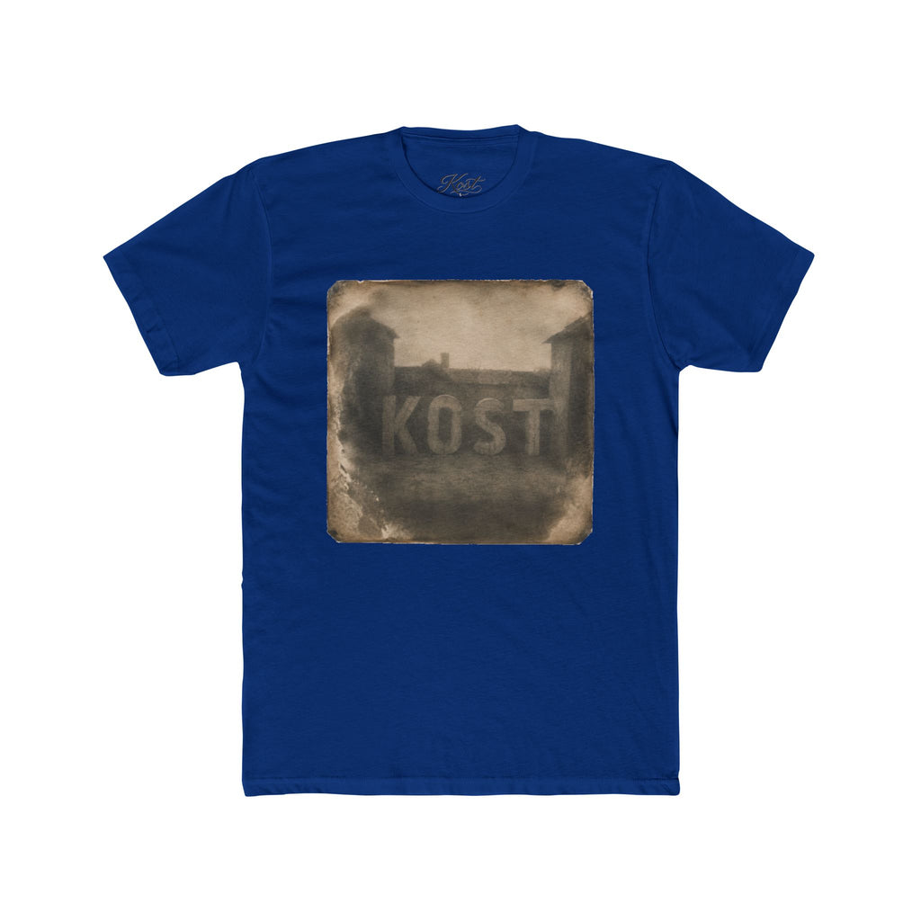 Vintage Photo Tee — 'KOST' Sepia Building Graphic