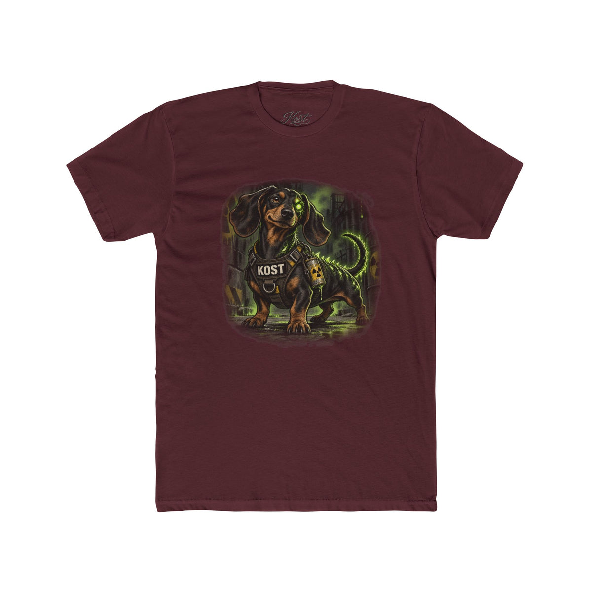 K9 Dachshund Guardian Tee — 'K9ST' Neon Dog Lover T-Shirt