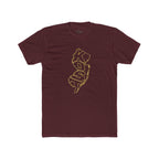 New Jersey 'KOSO' Map Tee — Vintage Gold State Graphic T-Shirt