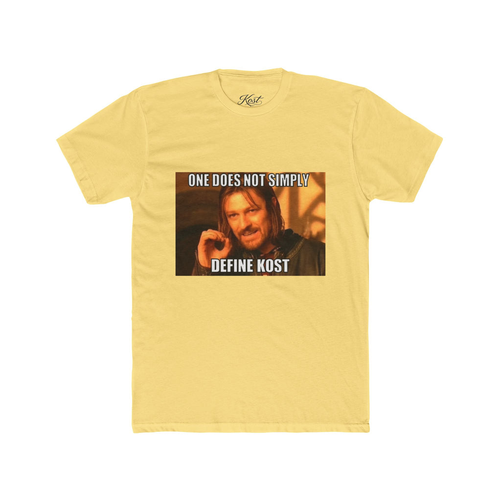 One Does Not Simply Define Kost Funny Meme T-Shirt