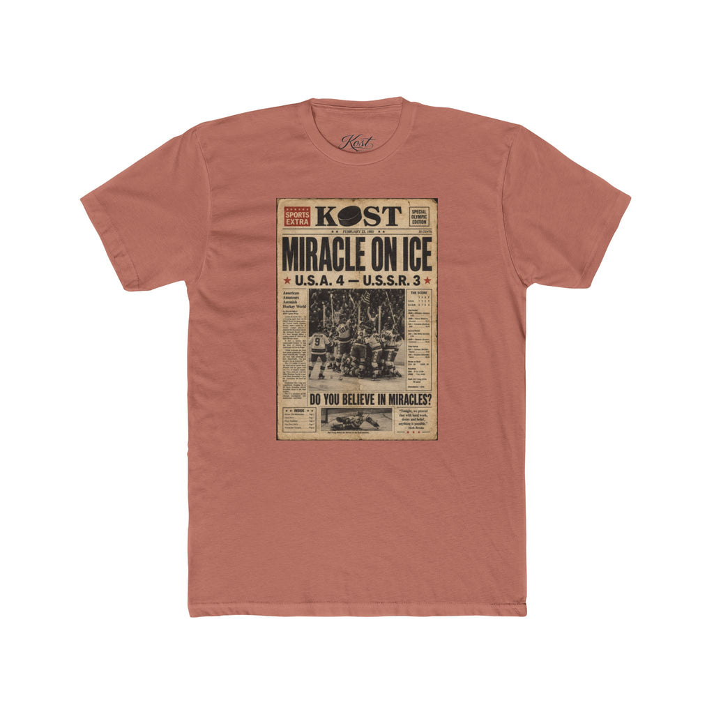 Miracle on Ice Vintage Newspaper T‑Shirt