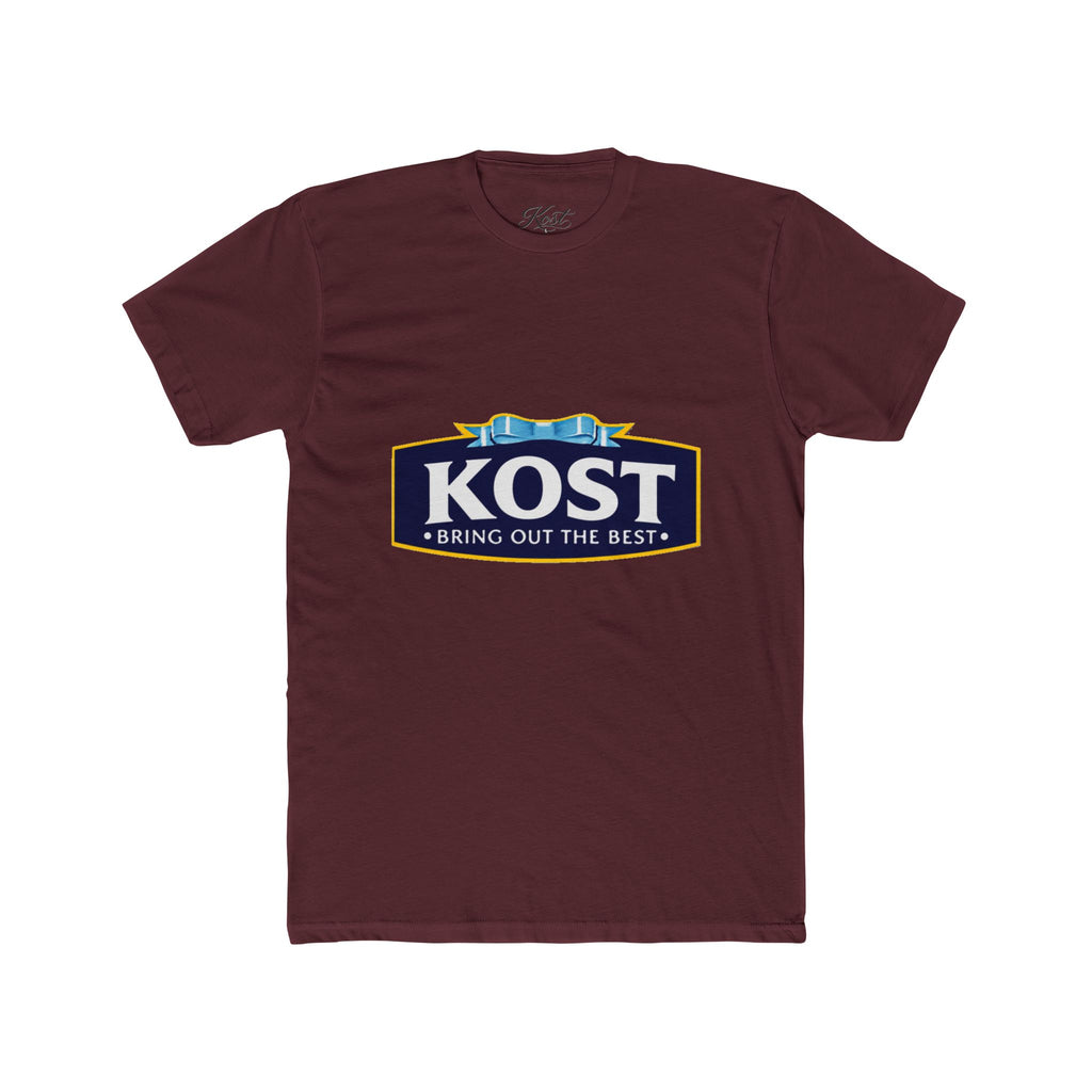 KOST Logo Tee — 'Bring Out The Best' Retro Badge Cotton T‑Shirt