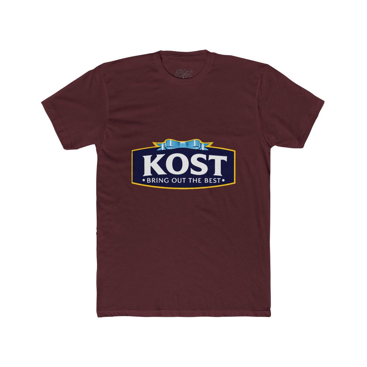 KOST Logo Tee — 'Bring Out The Best' Retro Badge Cotton T‑Shirt