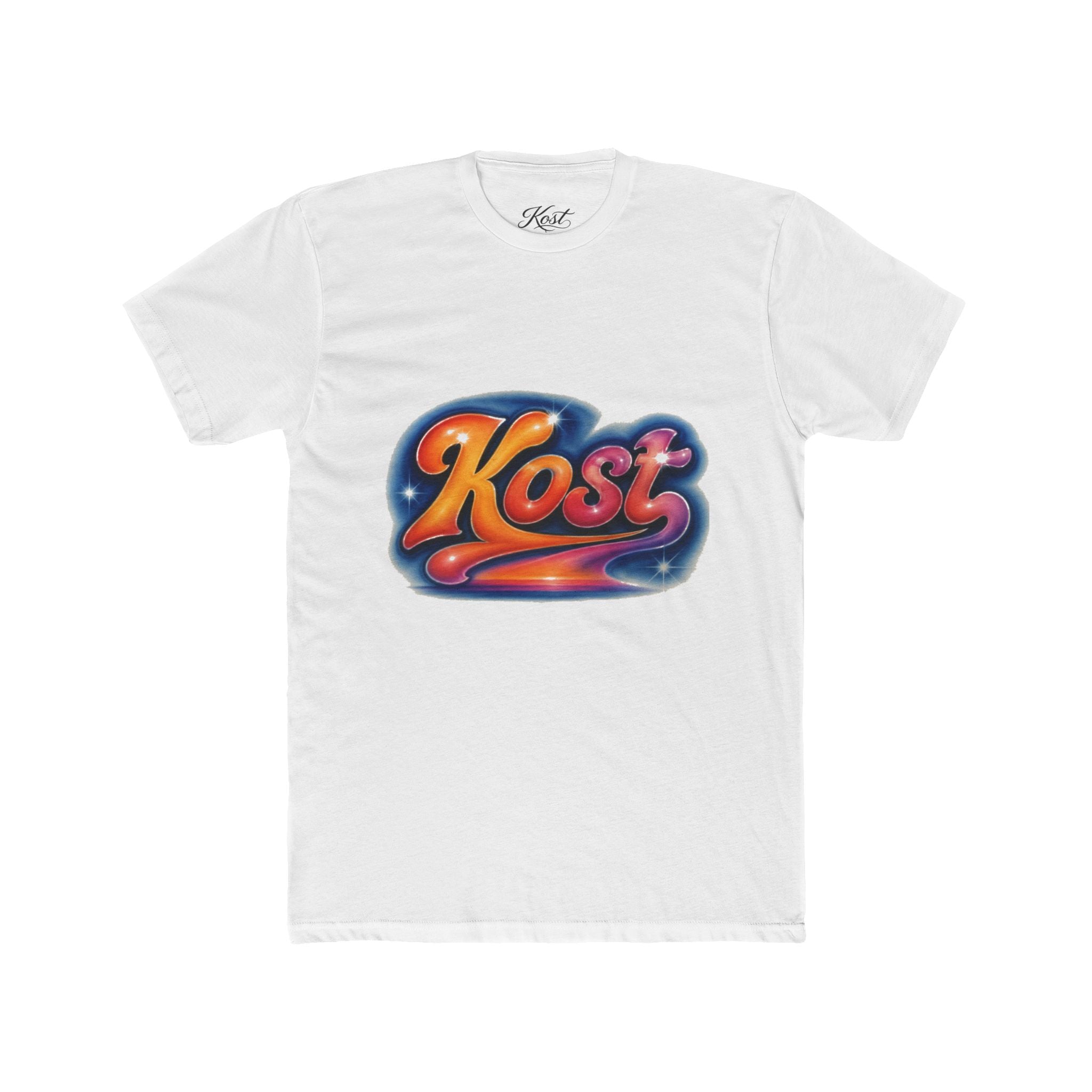 Retro 'Kost' Graphic Tee — Vintage Cosmic Logo T-Shirt