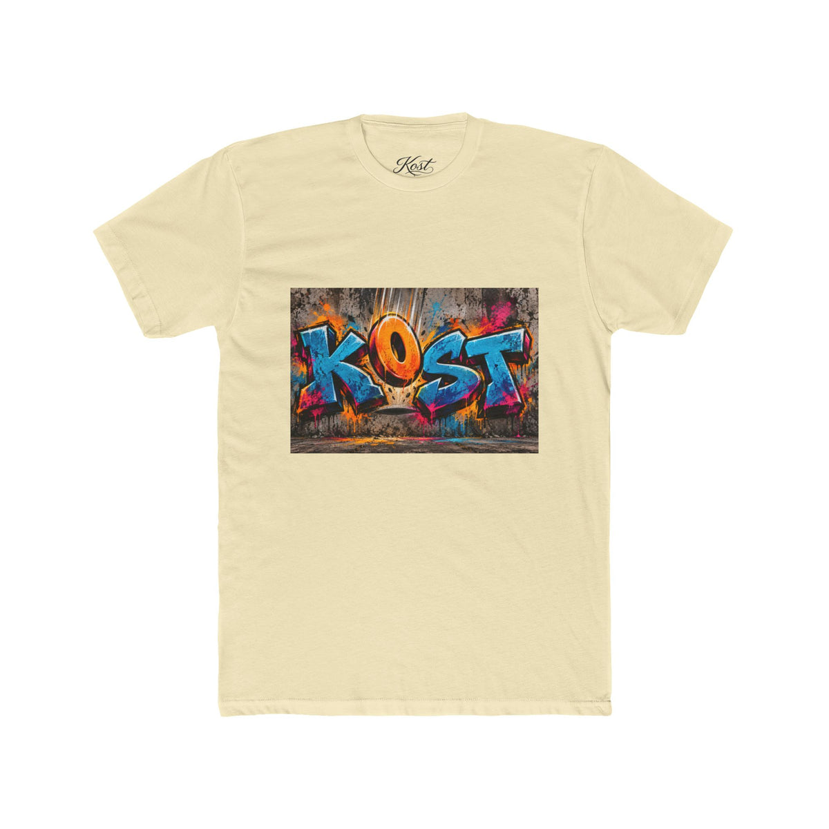 Graffiti 'KOST' Crew Tee — Colorful Urban Street Art T-Shirt