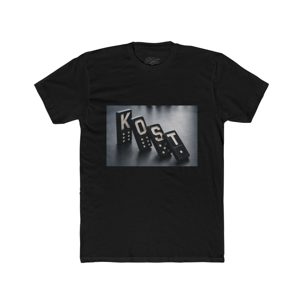 KOST Domino Graphic Tee — Retro Monochrome Dominoes Shirt