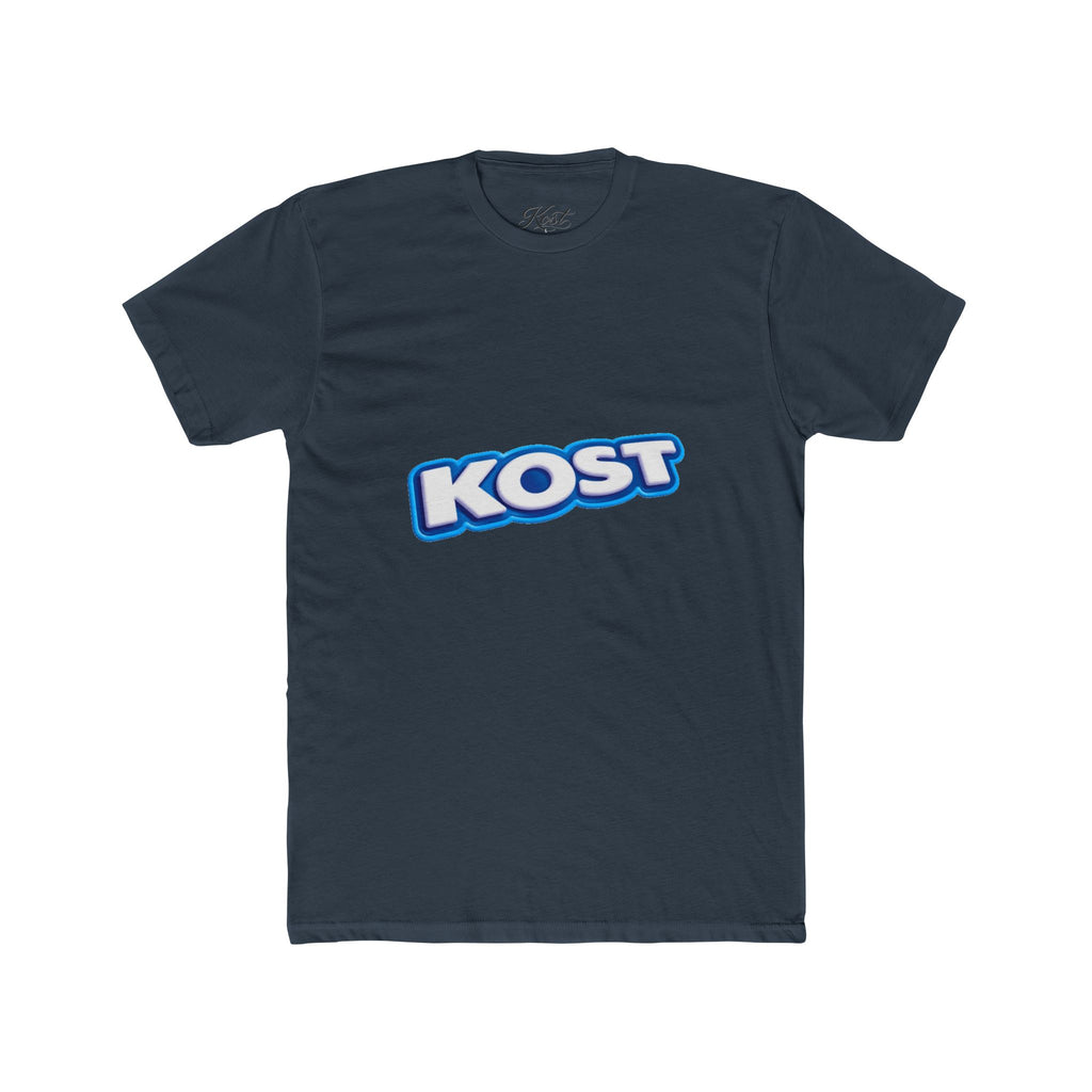 KOST Logo Tee — Retro Blue Gradient Graphic T-Shirt