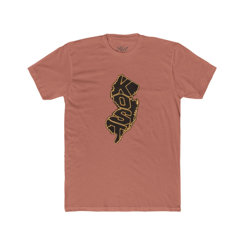 New Jersey Outline T-Shirt with 'KOP' Lettering – State Pride Tee