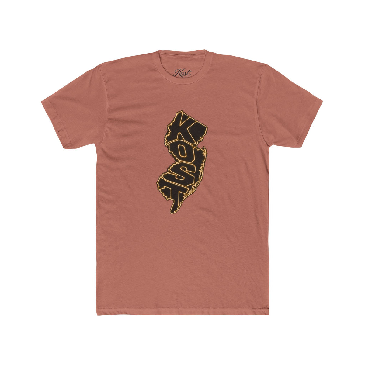 New Jersey Outline T-Shirt with 'KOP' Lettering – State Pride Tee