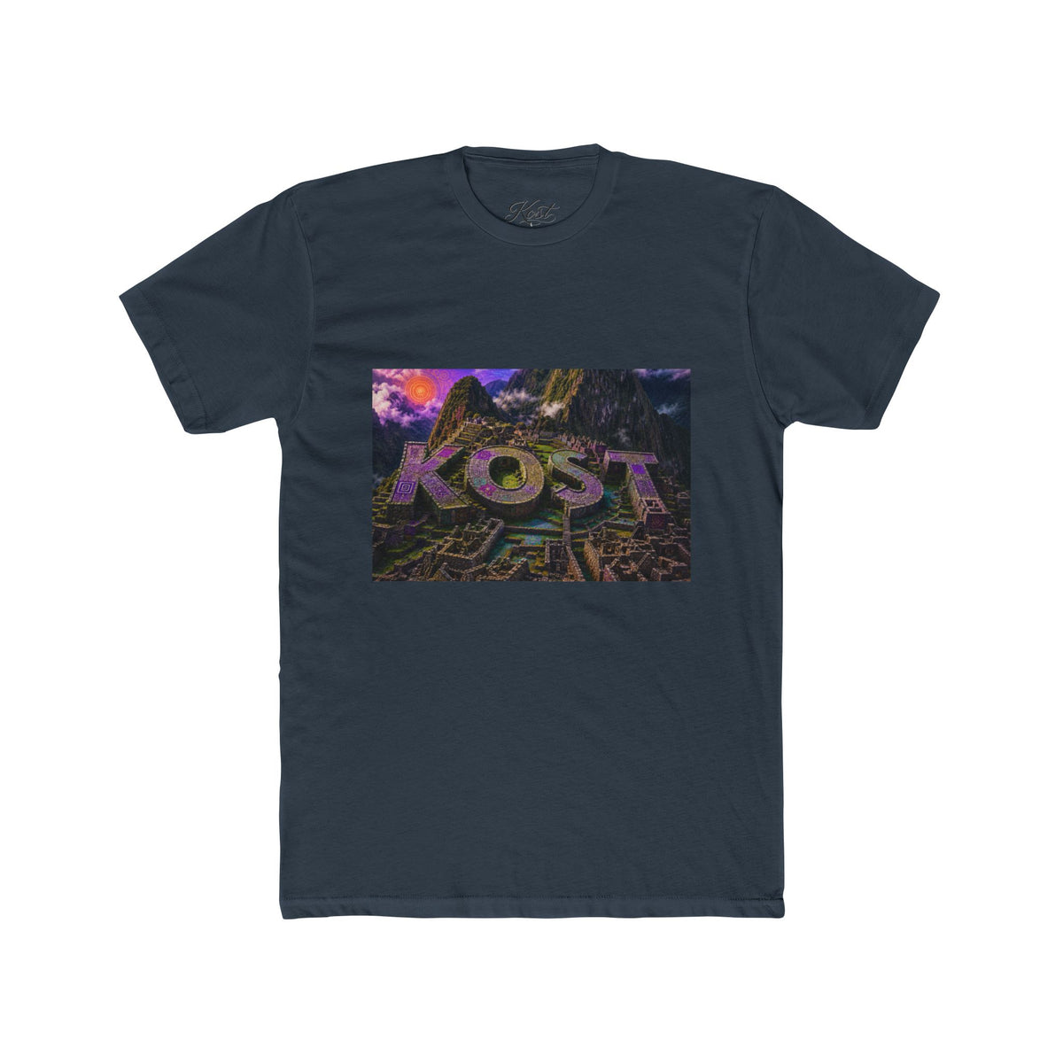 KOST Retro Vaporwave Graphic Tee — 80s Neon Cityscape Shirt