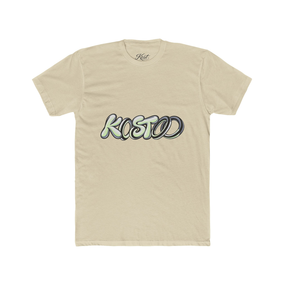 Graphic Tee — 'KOSTOD' Retro Bubble Letter Shirt