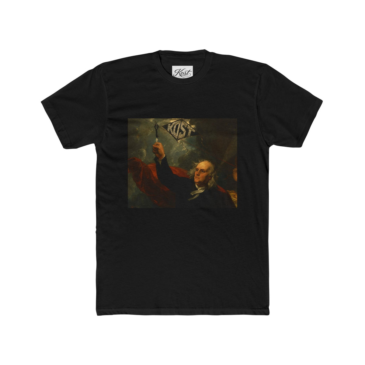 Vintage Revolutionary Portrait Tee — 'Kiss' Graphic Cotton T-Shirt