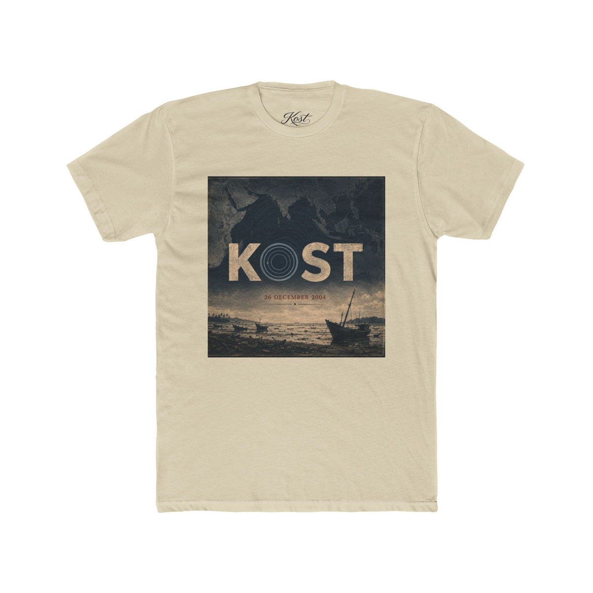 Kost Vintage Coastal Tee – Nautical Sunset Graphic T-Shirt
