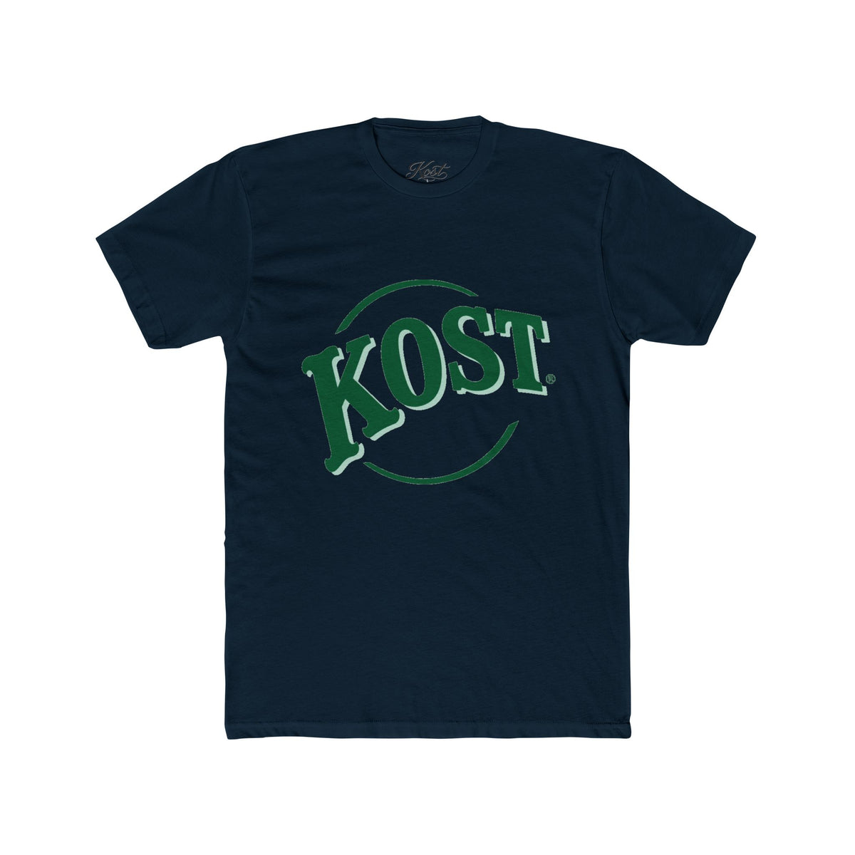 KOST Vintage Logo Tee — Green Retro Circle Graphic T-Shirt