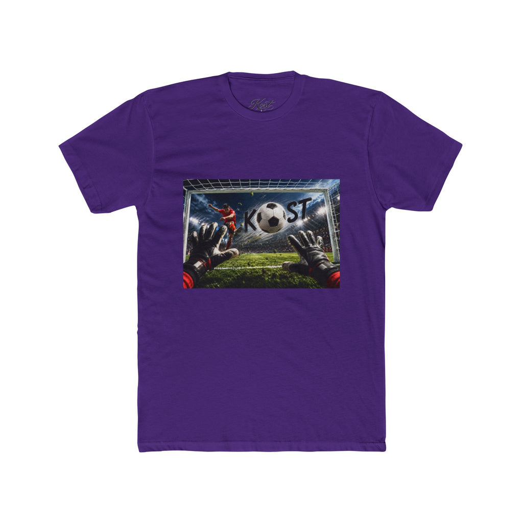 Soccer Goalkeeper Save T-Shirt — Action Soccer Scene Tee