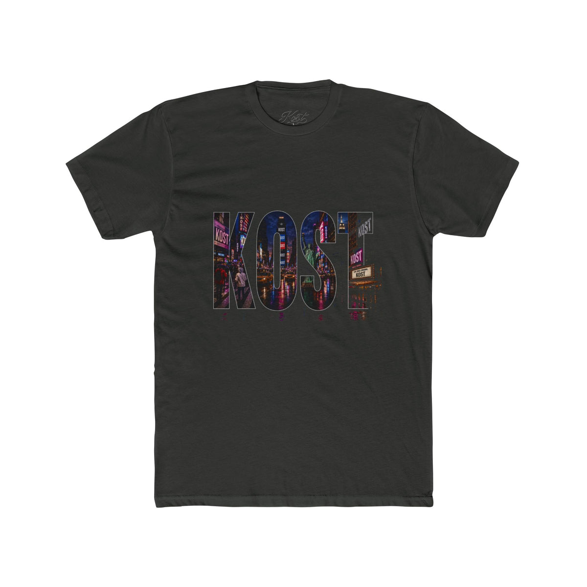 KOSTE Neon City Crew Tee — Vintage Nightlife Graphic T-Shirt