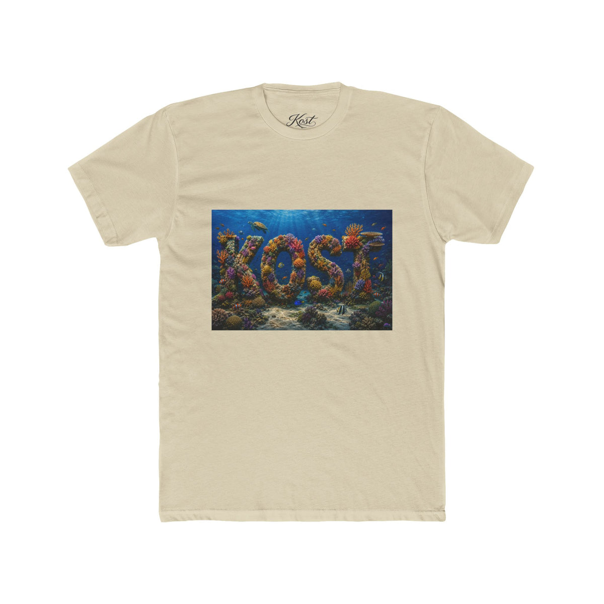 KOST Coral Reef Graphic Tee — Ocean Fish Typography Shirt
