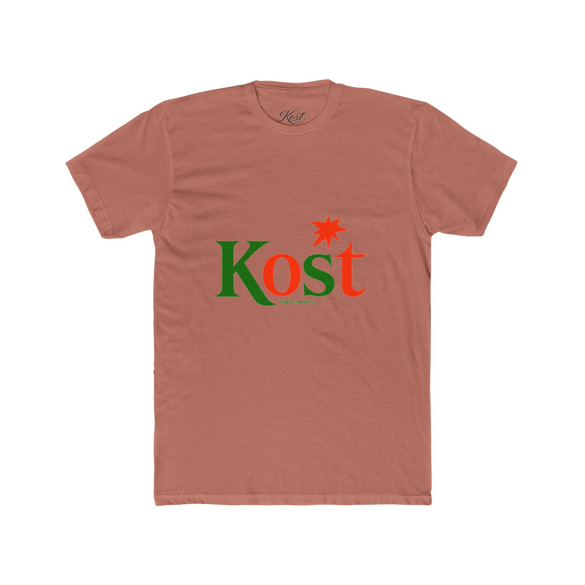 Kost Logo Tee — Retro Green & Red Graphic T-Shirt