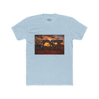 Aussie Sunset Coast T-Shirt — "Aussie" Kangaroo & Boomerang Beach Graphic Tee