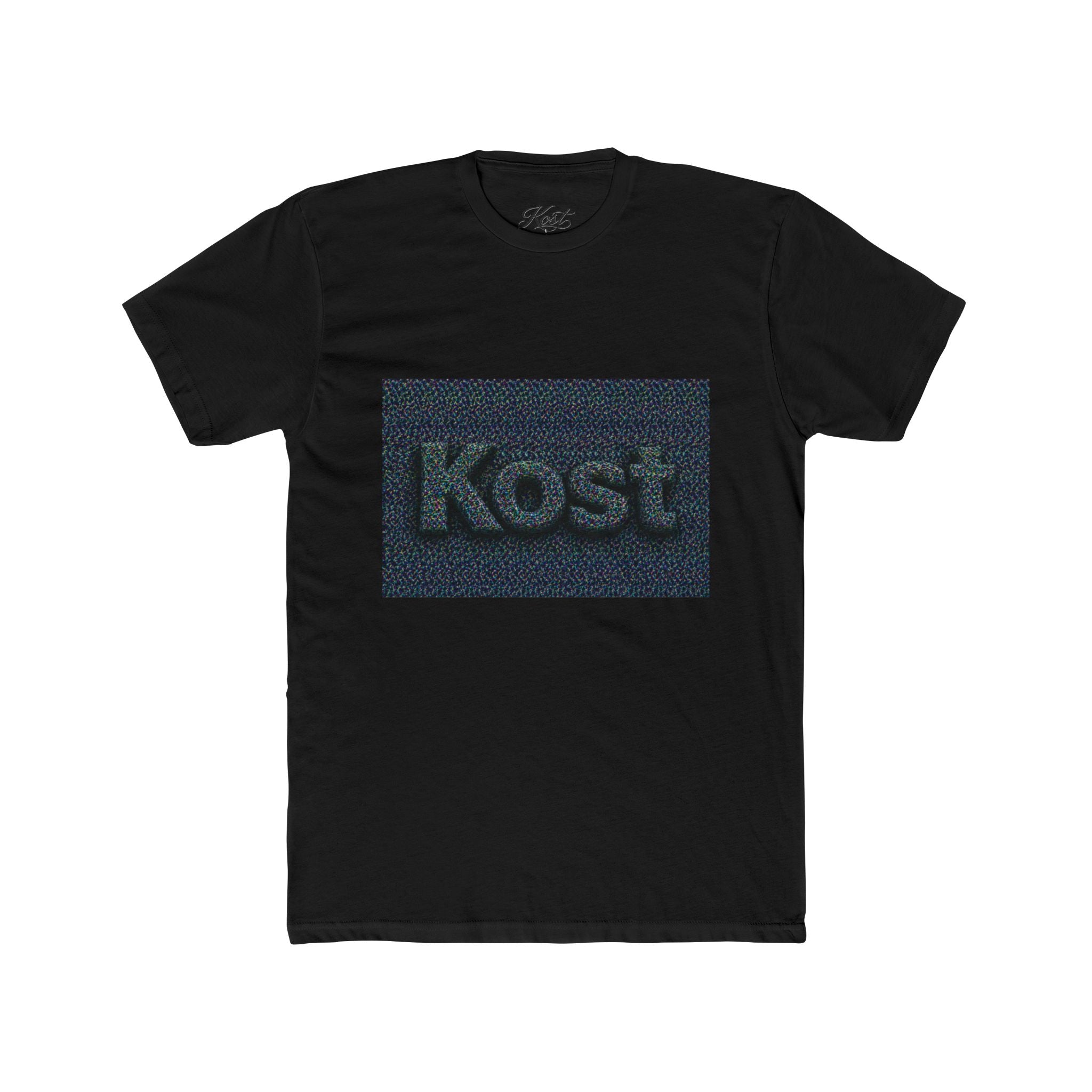 Kost Embroidered Logo Tee — Minimalist Cotton Crew T‑Shirt