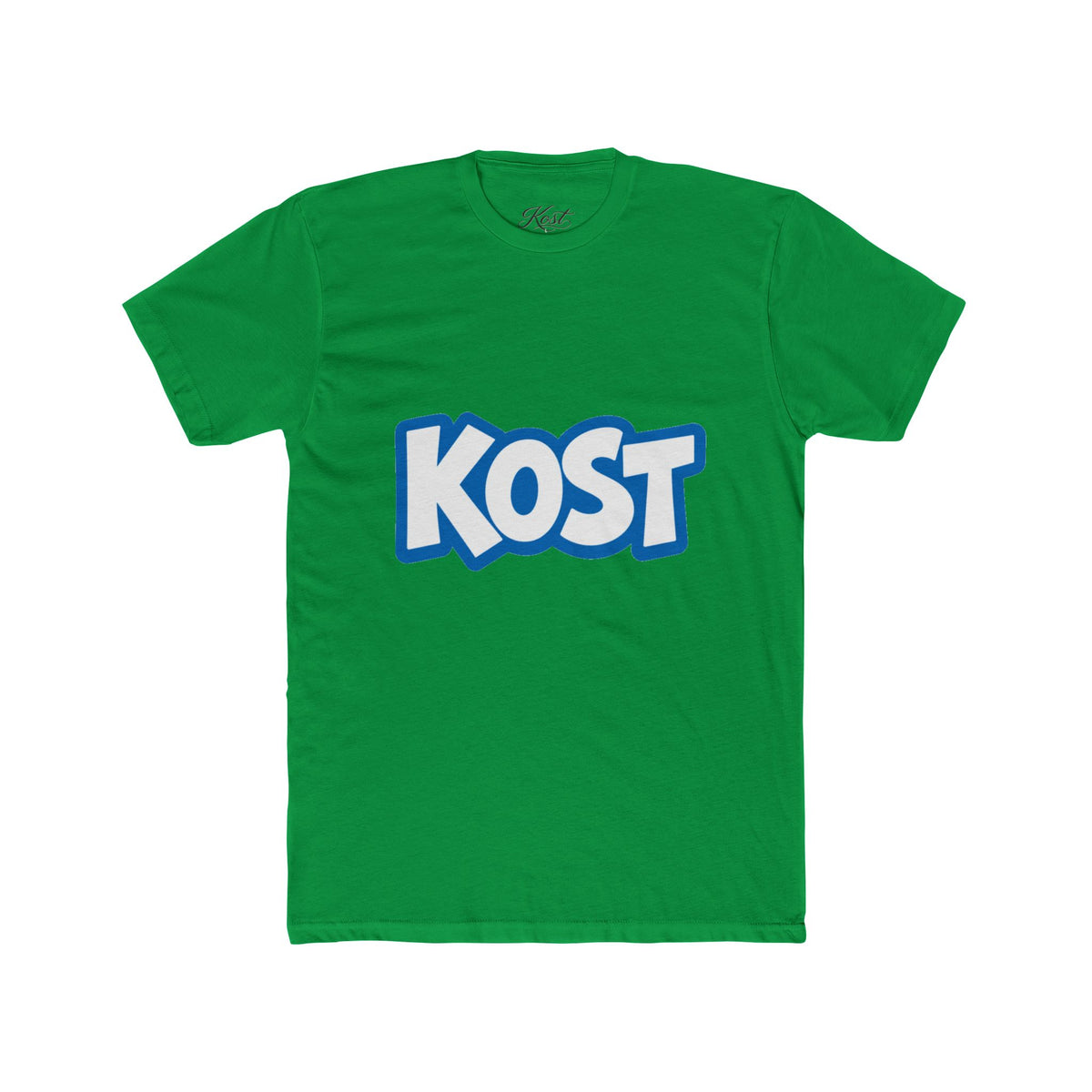 KOST Logo Tee - Bold Blue Graphic Cotton T-Shirt