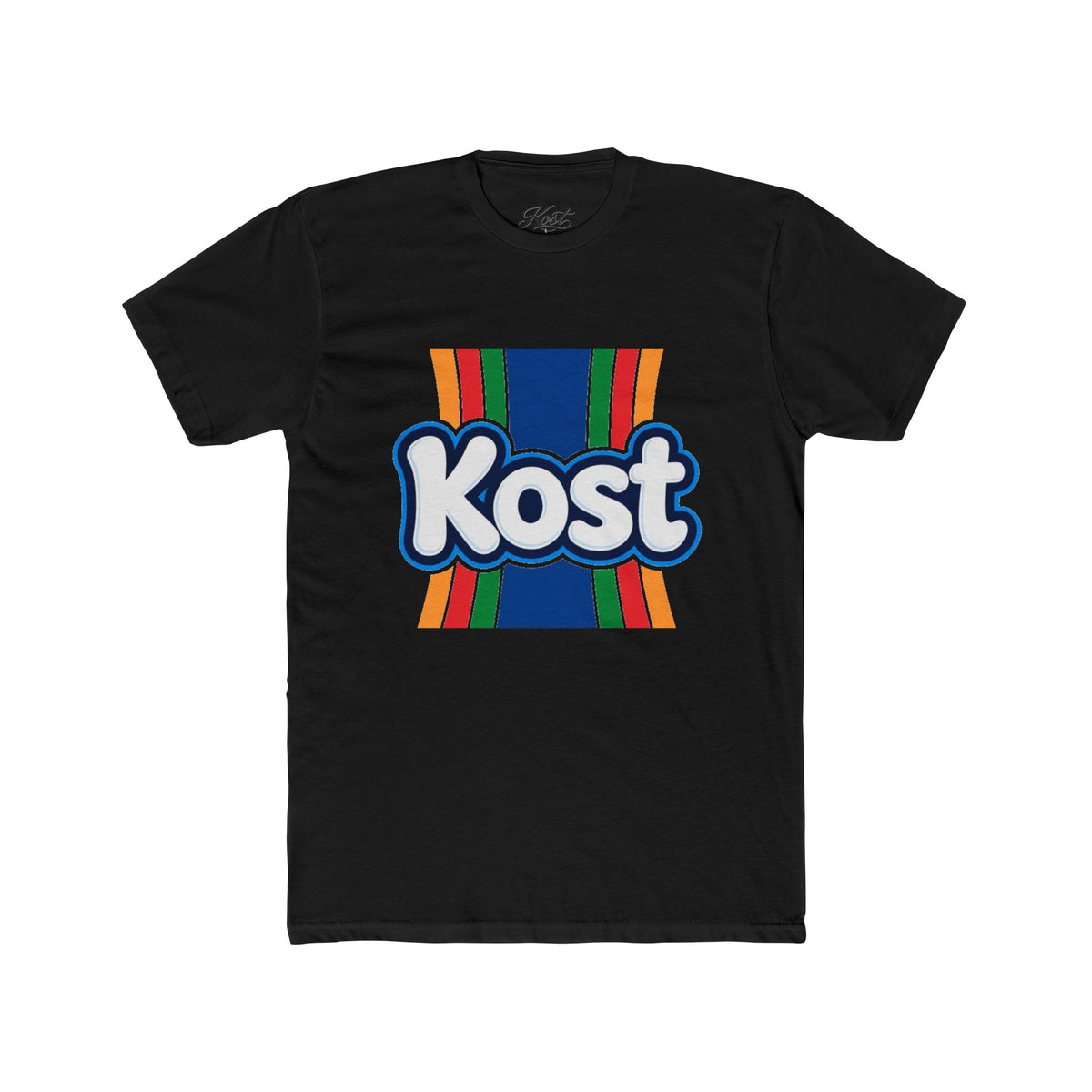 Kost Retro Stripe Tee — Vintage Colorblock Logo T-Shirt