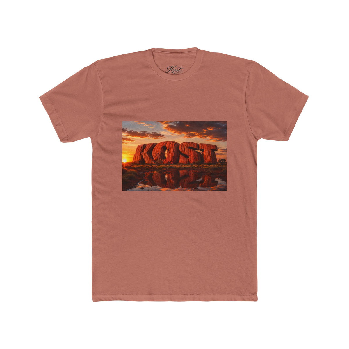 Sunset 'Lost' Graphic Tee — Retro Desert Rock Typography T-Shirt