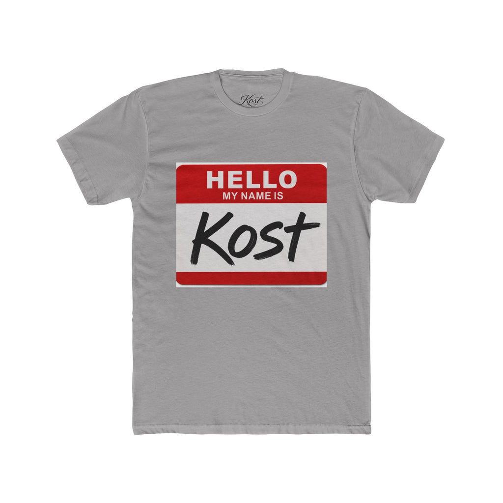 Hello My Name Is Kost T‑Shirt — Name Tag Graphic Tee