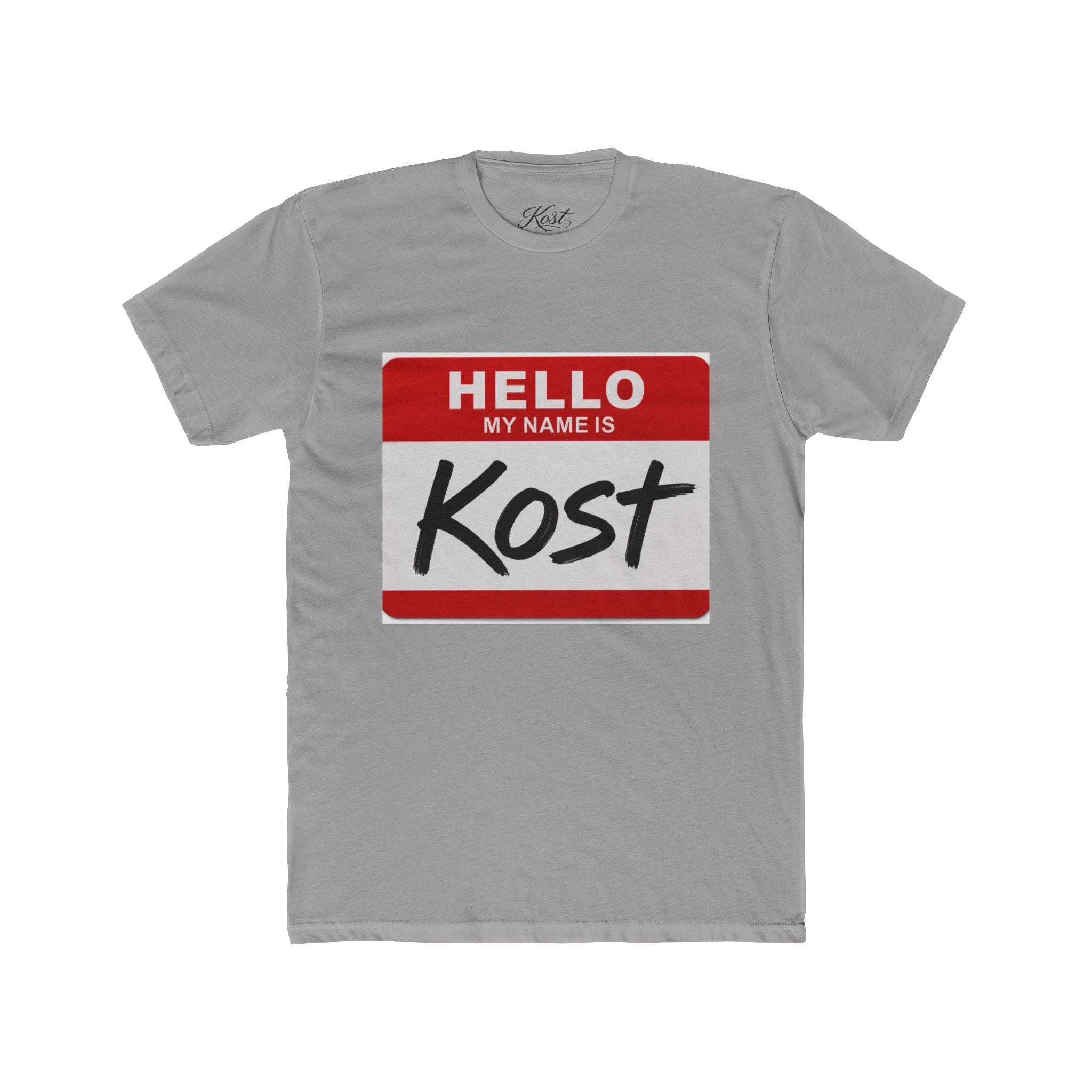 Hello My Name Is Kost T‑Shirt — Name Tag Graphic Tee