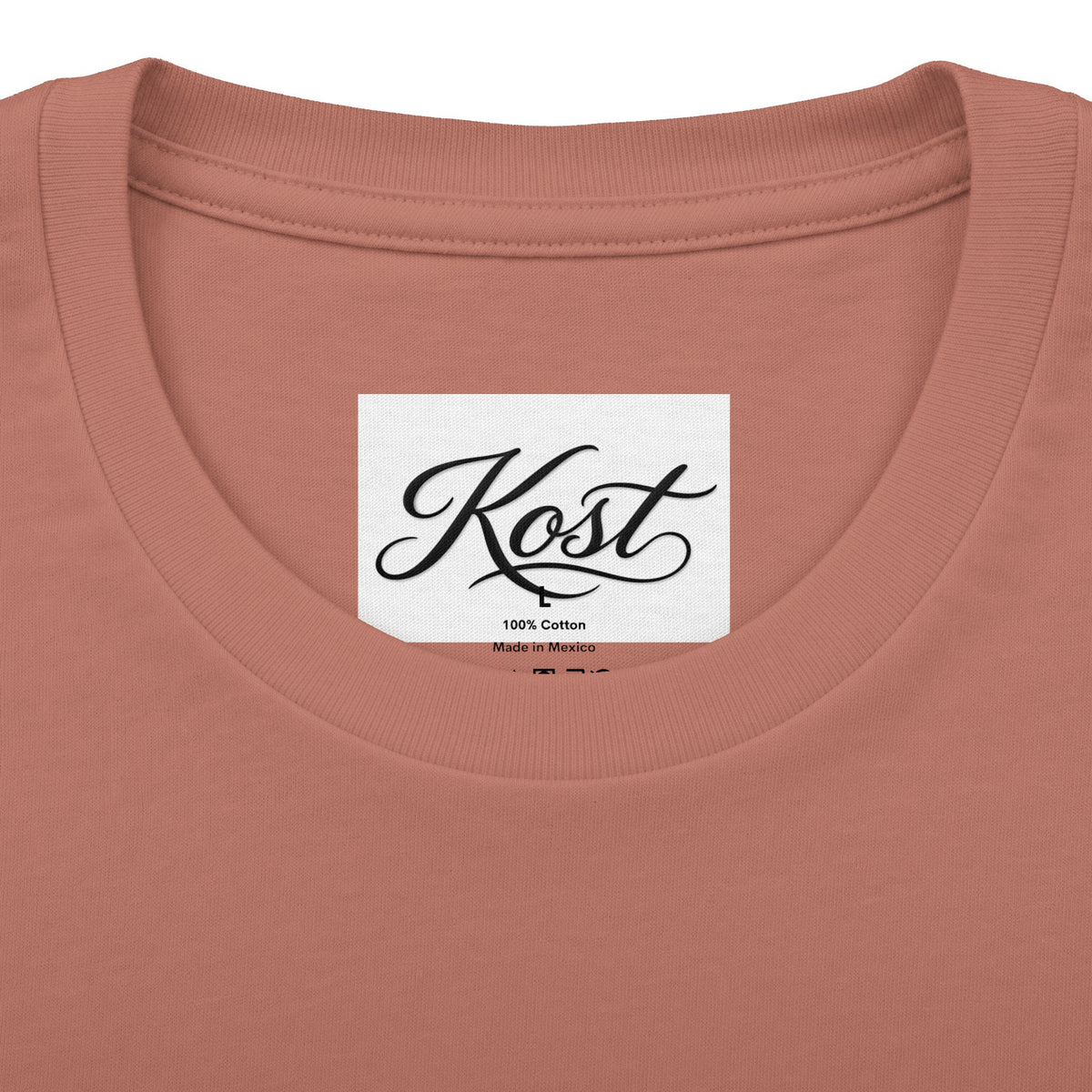 Vintage Radio Collage Tee — "KOST" Retro Music Graphic Shirt