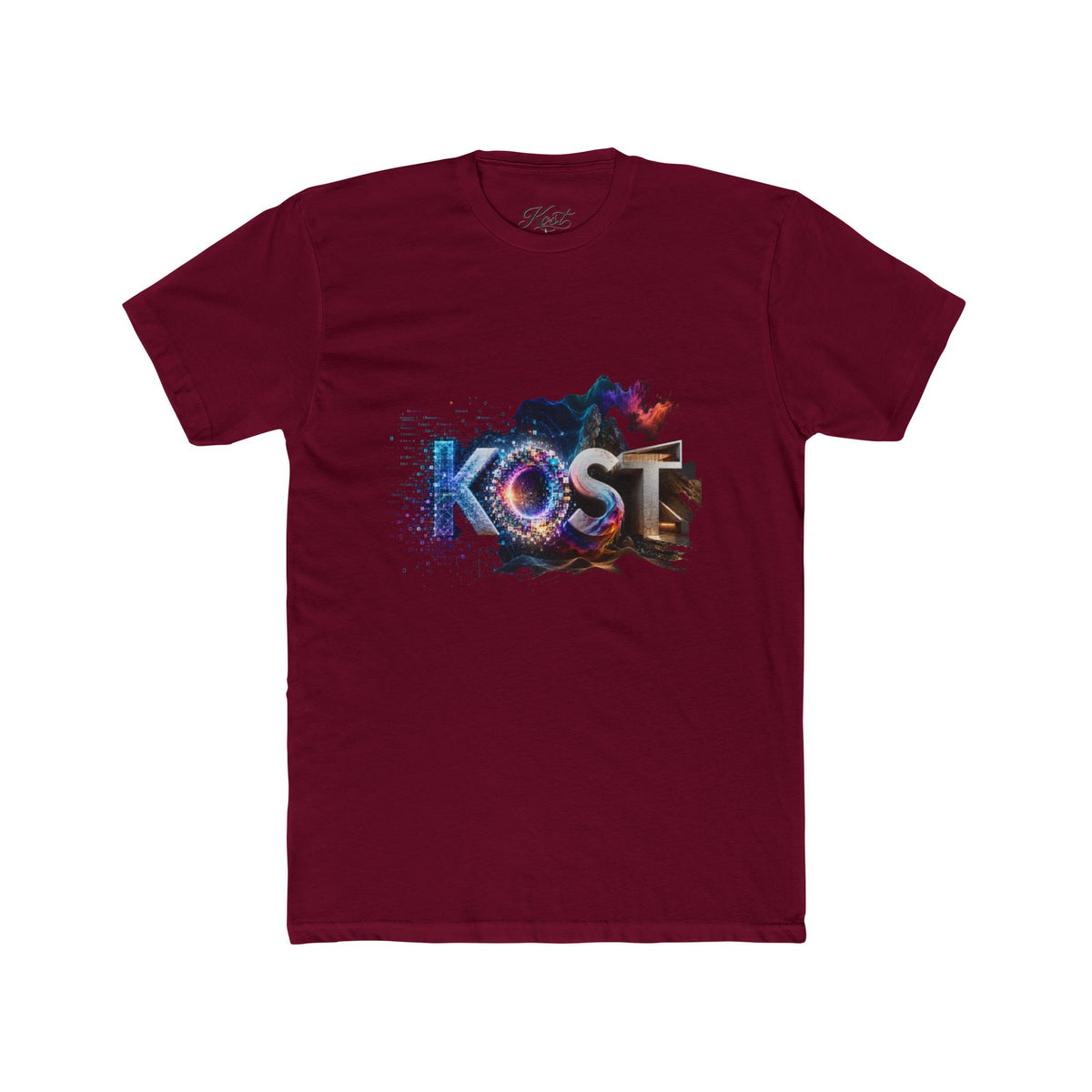 KOST Retro Galaxy Graphic Tee — Cosmic Lettering Crewneck
