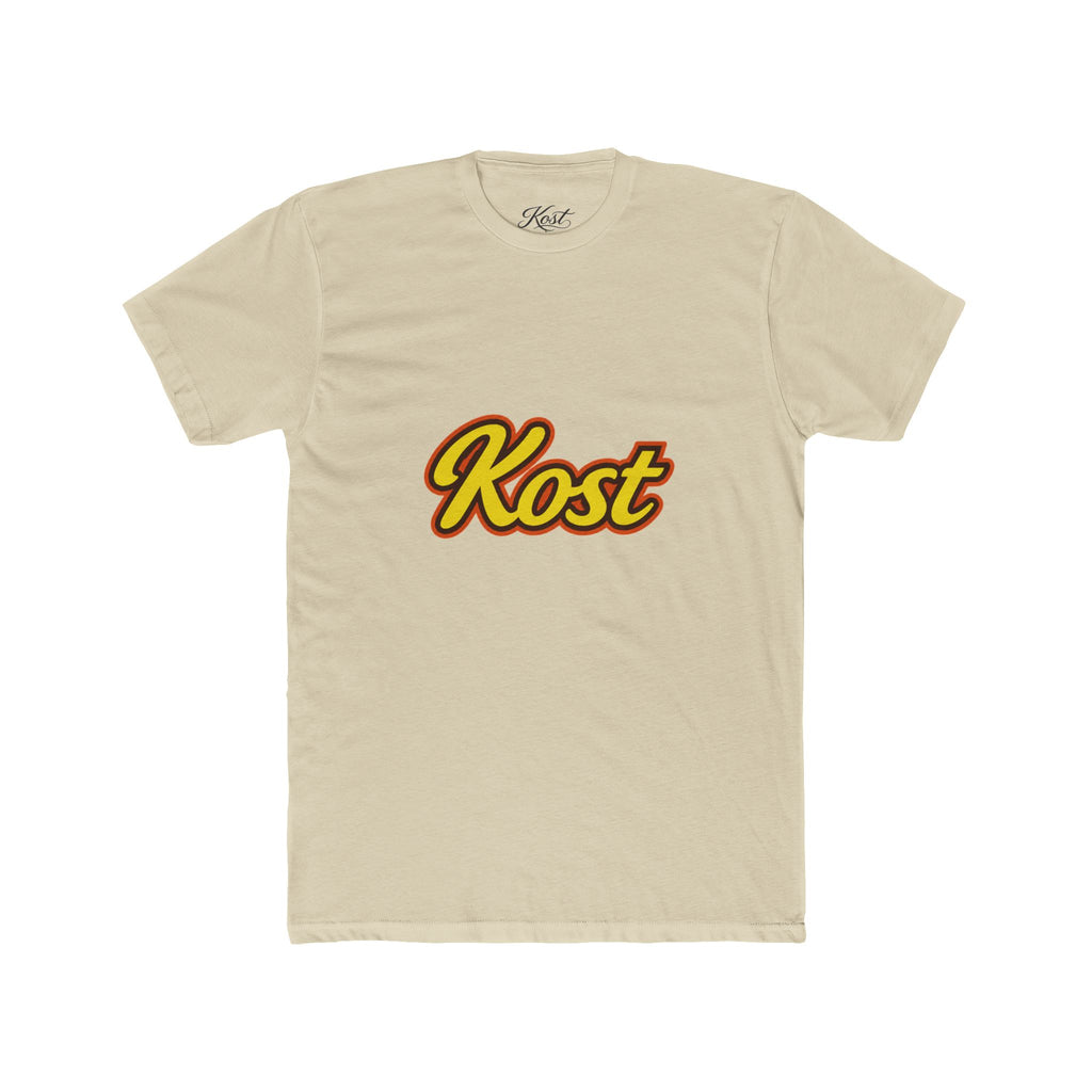 Kost Script T-Shirt — Retro Yellow & Red Logo Tee