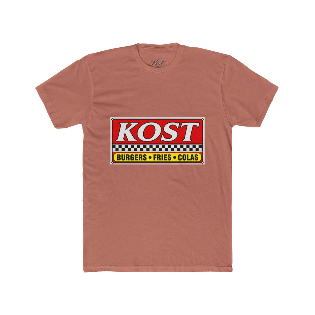 KOST Burgers • Fries • Colas Tee — Retro Diner Logo T-Shirt
