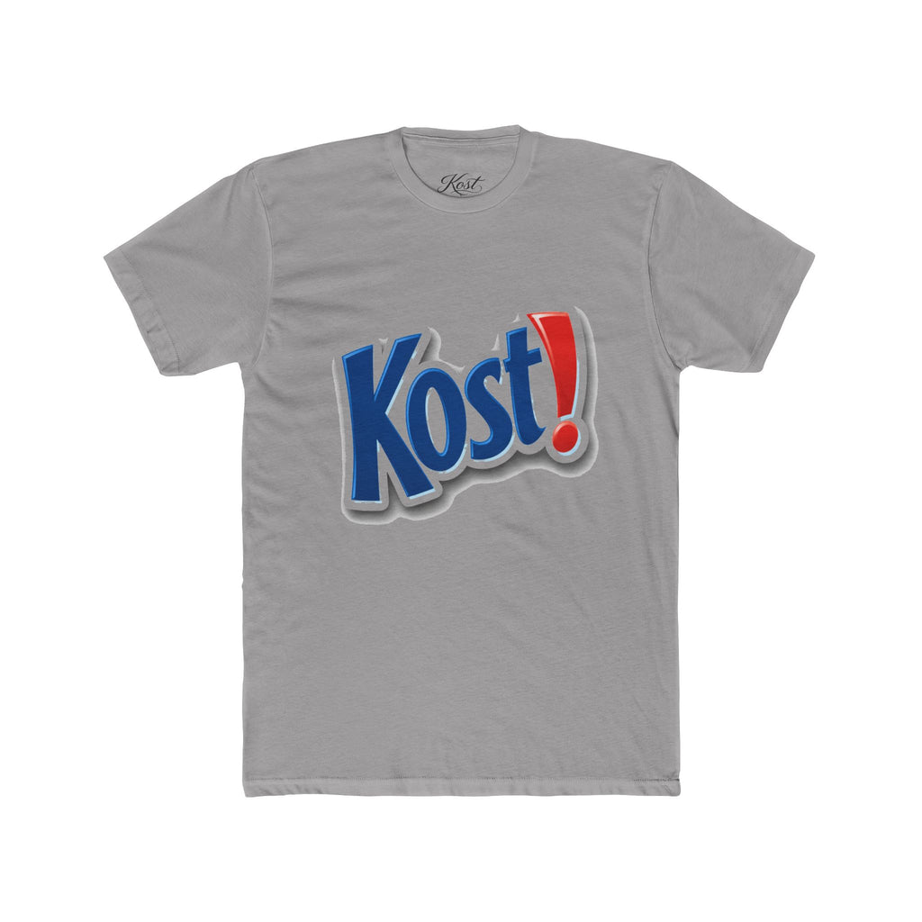 Kost! Logo Graphic Tee — Retro Soda-Style Chest Print Shirt