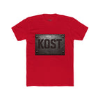 KOST Industrial Metal Plaque T‑Shirt — Vintage Steel Nameplate Tee